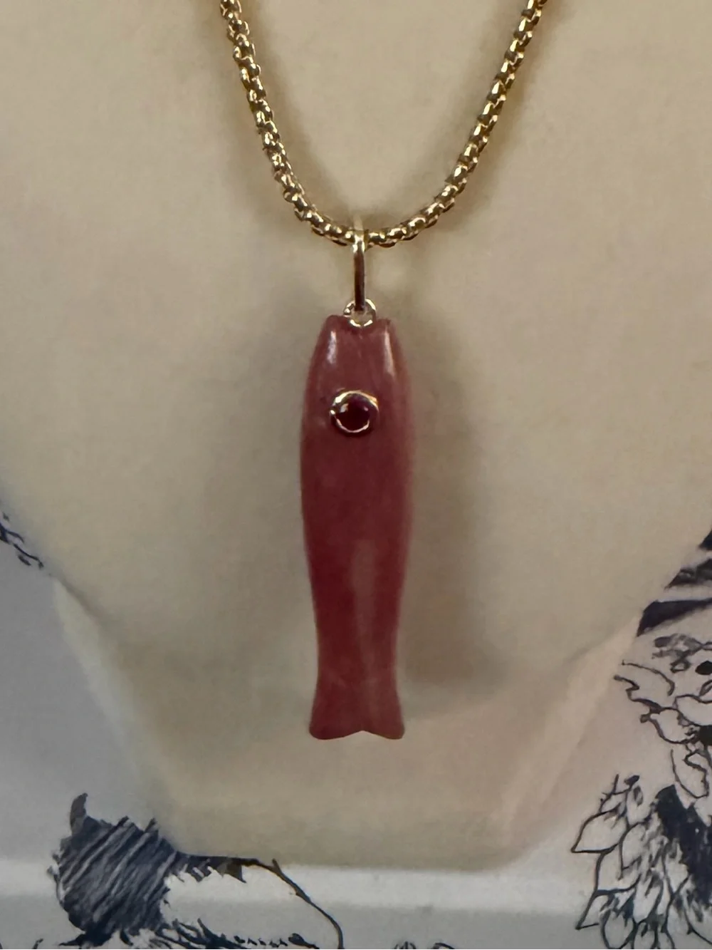 The Lucky Pink Fish Statement Necklace 🐟💗 Meet your new lucky charm.
